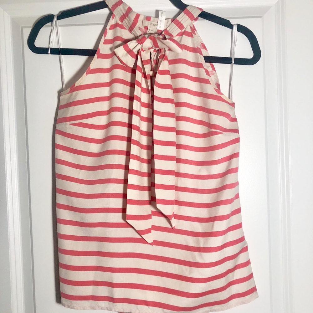 J Crew High Neck Silk Blouse 0